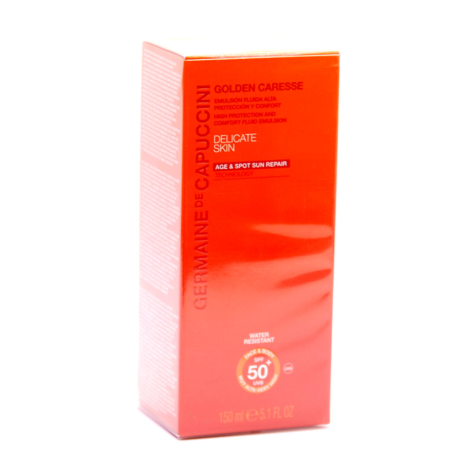 golden caresse emulsion solar spf 50 g.capuccini 150ml